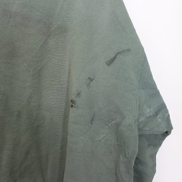 VTG Nike Side Swoosh Faded Olive Sweatshirt J274 - Picture 3 of 7